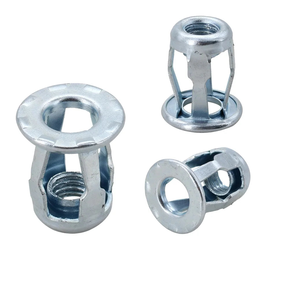 20/30/50Pcs Petal Shape Rivet Nut Screw Bolt Kit Expansion Metal Rivetnut Panel License Plate Clamp Lock Jack Nuts M4 M5 M6 M8