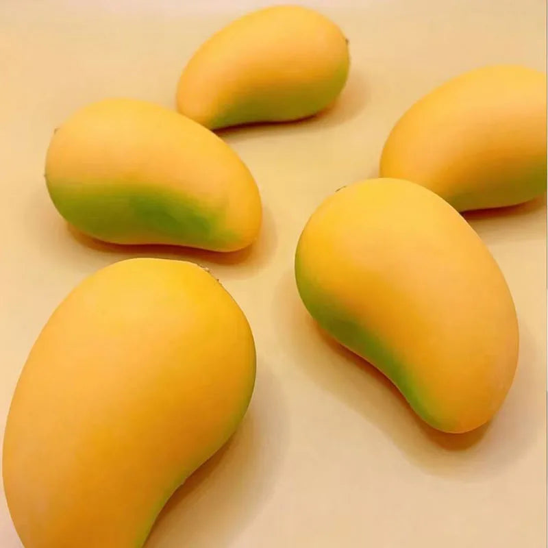 1/2/3Pcs Mango Slow Rising Squishy Toy, Anxiety Stress Relief Squeeze Sensory Toy, Holiday Birthday Party Gift for Adults