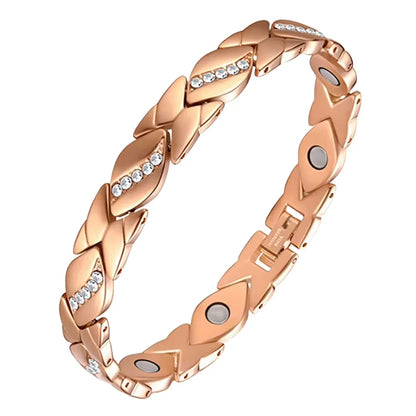 Adjustable Diamond Studded Magnetic Bracelet in Cross-border Popular Accessories of Antique Red Couple Jewelry