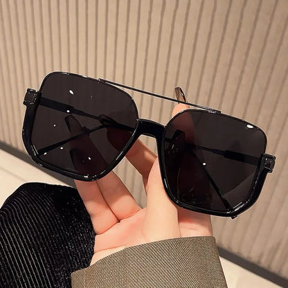 2026New Man Woman Sun Glasses High Quality UV400 Sunglasses Unisex Double Beam Design Half-Frame Sunnies Fashion Versatile Shade