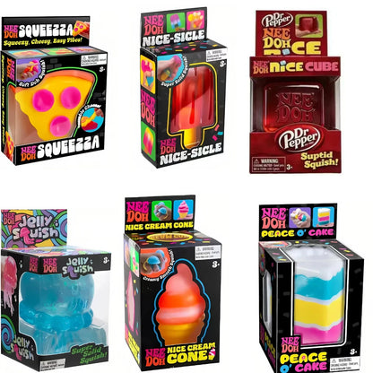 Assorted Blind Box Surprise Toys, Soft SqueezeToys Featuring Nice Cube, Jellyfish, Stress Relief Sensory Play Toy Surprise Gift
