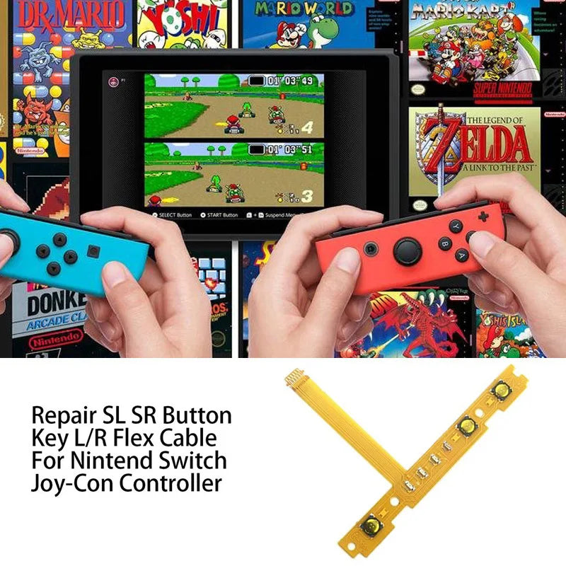 Replacement SL SR ZR ZL L Right Left Button Key Ribbon Flex Cable for Nintendo Switch JoyCon NS Repair Part