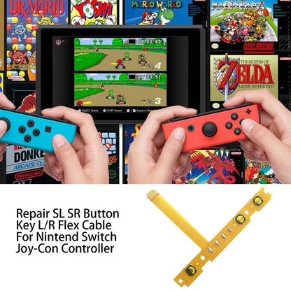 Replacement SL SR ZR ZL L Right Left Button Key Ribbon Flex Cable for Nintendo Switch JoyCon NS Repair Part