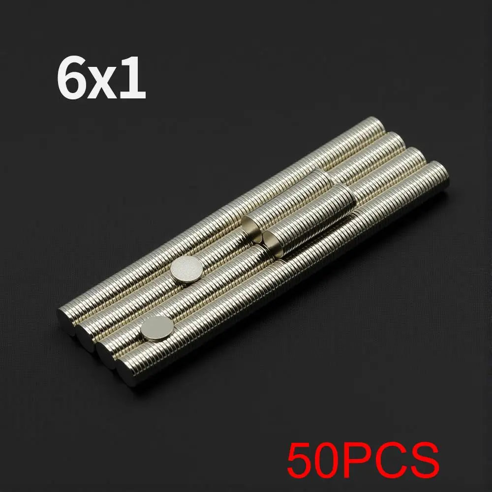 Powerful Neodymium Magnet N35 NdfeB Permanent Magnetic imanes Round Super Strong Fridge Magnets DIY 6x1 6x2 5x1 5x3 4x1.5 4x2