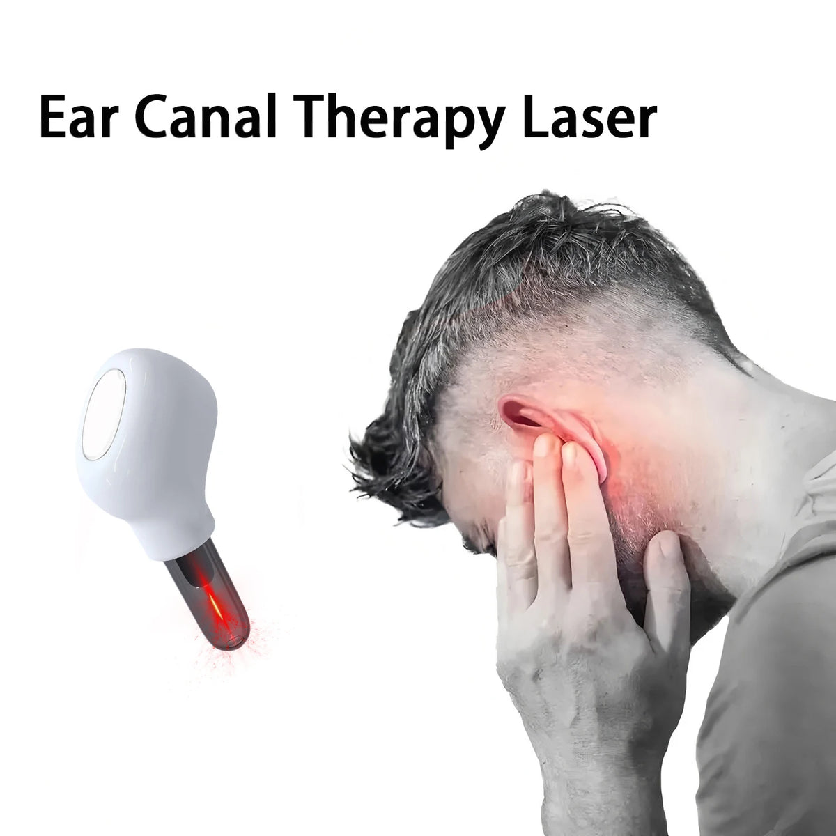 Tinnitus Ear Laser Therapy LLLT Irradiation Laser Physical Earplug Otitis Media Deafness Nose Rhinitis Sinusitis Treatment