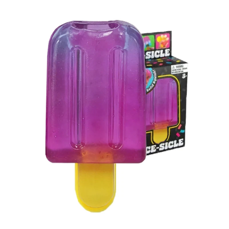 NeeDoh Holographic Ribbon Nice Cube Squishy Toy, Soft Fidget Squeeze Cube with Shiny Rainbow Streamer for Pressure Relief