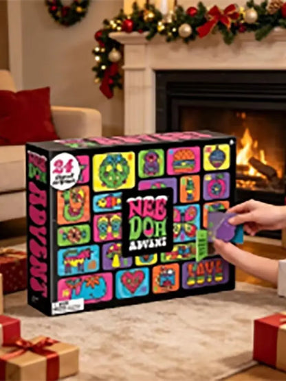 Nee‑Doh Advent Calendar 24Pcs Mini Squish Fidget Toys Christmas Countdown Blind Box Stress Relief Squeeze Decompression Holiday