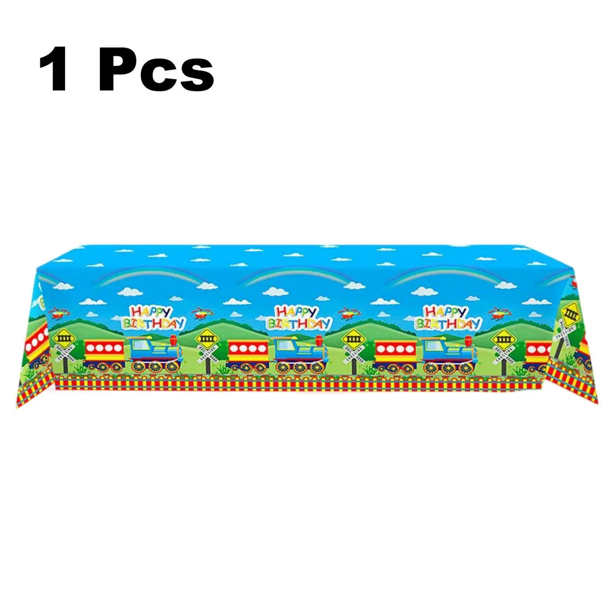 157 Pcs Train Party Decorations&Tableware Set-Plates Tablecloth Banner Balloons etc Chugga Chugga Two Two Birthday Decorations