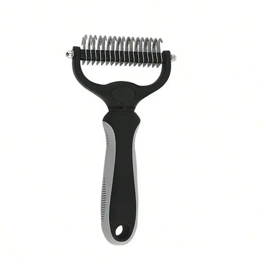Pet Detangling Comb Thinning Brush Double-Sided Detangling Comb Cleaning Grooming Cat Comb Dog Detangling Comb Pet Supplies Dog Cat Detangling Knife Stainless Steel Comb Hair Removal Comb Detangling Comb Cleaning Pet Supplies