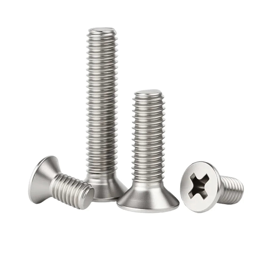 M1.6 M2 M2.5 M3 M3.5 M4 M5 M6 M8 Stainless Steel Cross Recessed Pan/Countersunk Head Screw Phillips TV Computer Furniture Bolts