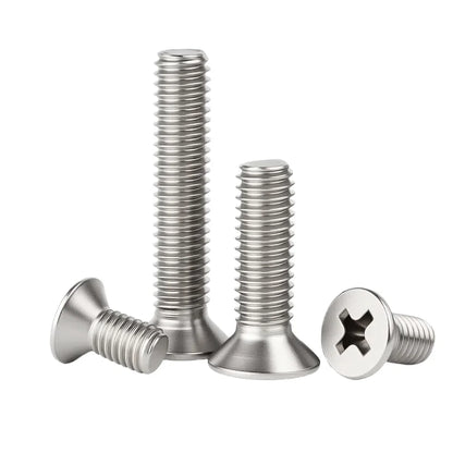 M1.6 M2 M2.5 M3 M3.5 M4 M5 M6 M8 Stainless Steel Cross Recessed Pan/Countersunk Head Screw Phillips TV Computer Furniture Bolts