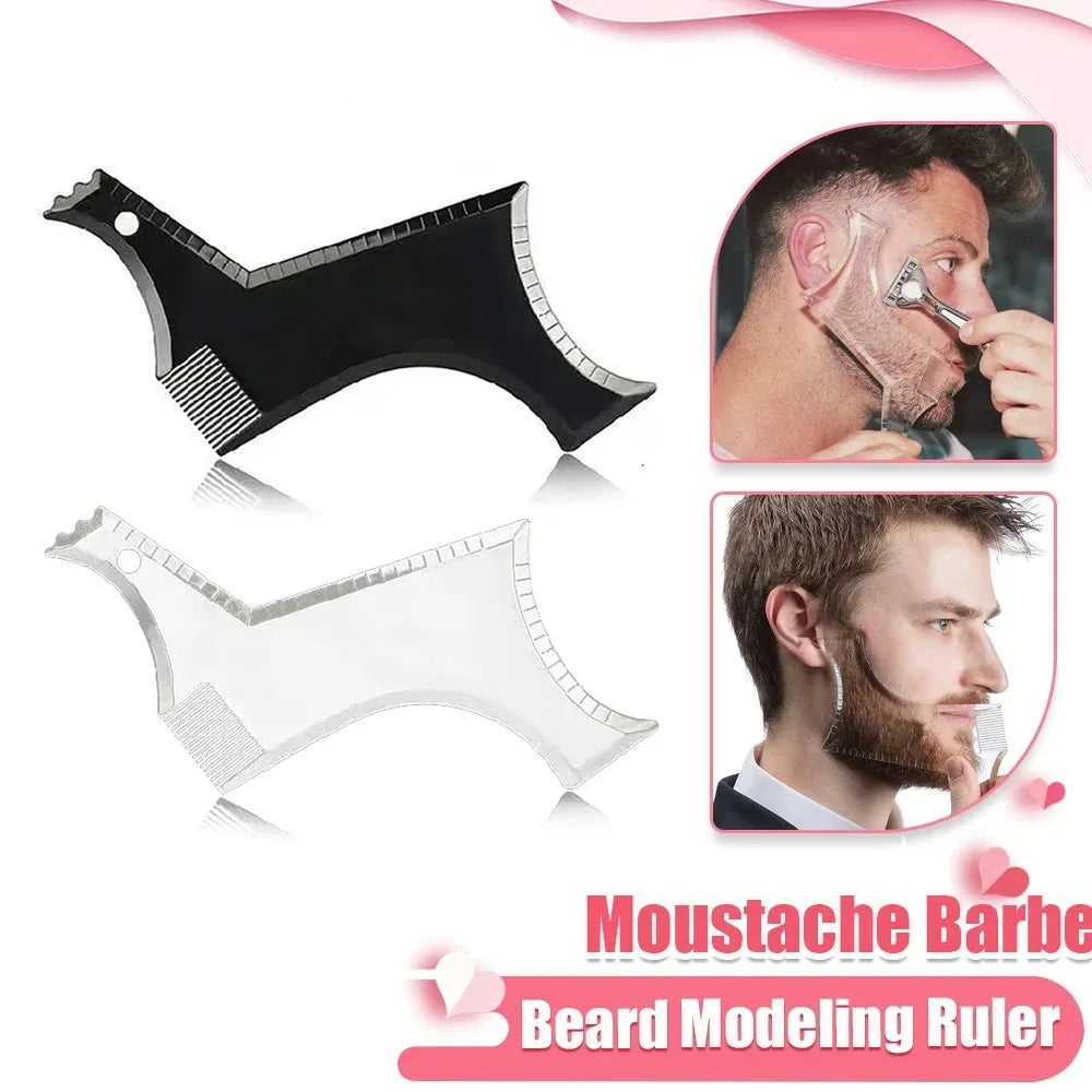 1PC Plastic Beard Comb For Men, Mustache Grooming And Styling Comb, Facial Hair Care Tool,