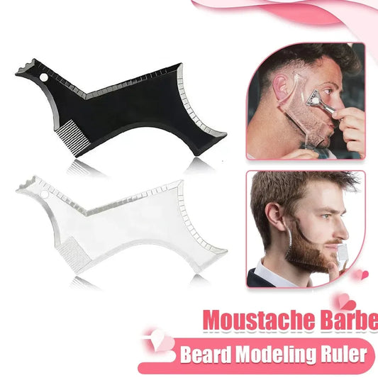 1PC Plastic Beard Comb For Men, Mustache Grooming And Styling Comb, Facial Hair Care Tool,