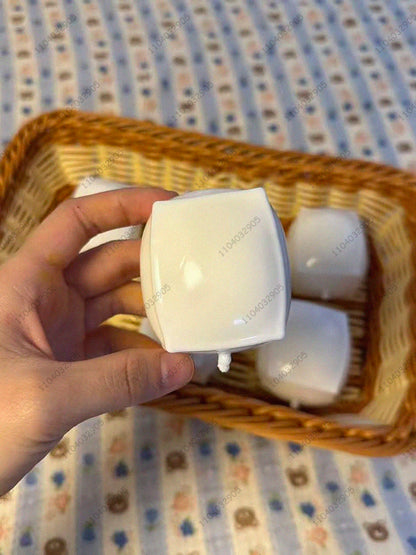 Crunchy Tofu Stress Ball Shapeable Food-shaped Squeeze Ball ASMR Sensory Anti Stress Fidget Classroom Toys for Adults Christmas