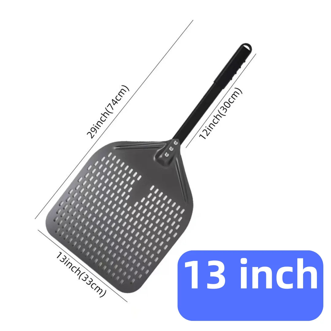 6&12 13 14  Inch Aluminum Pizza Peel Bread Paddle Pizza Oven Turning Peel Hard  Anodized Pizza  Baking Kitchen Tool Spatula