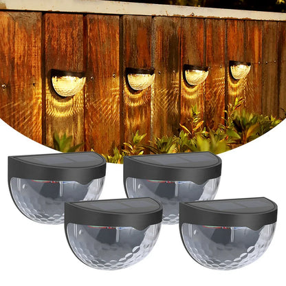 LED Solar Fence Lights Outdoor Waterproof Wall Lights Corrugated Lights for Fence Terrace Garden Path Decorative Lights