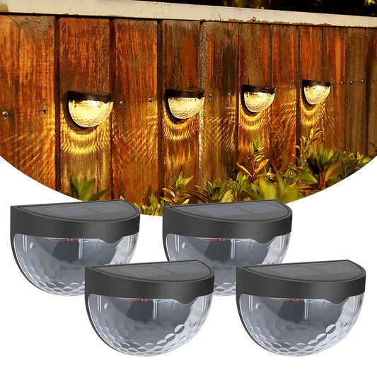 LED Solar Fence Lights Outdoor Waterproof Wall Lights Corrugated Lights for Fence Terrace Garden Path Decorative Lights