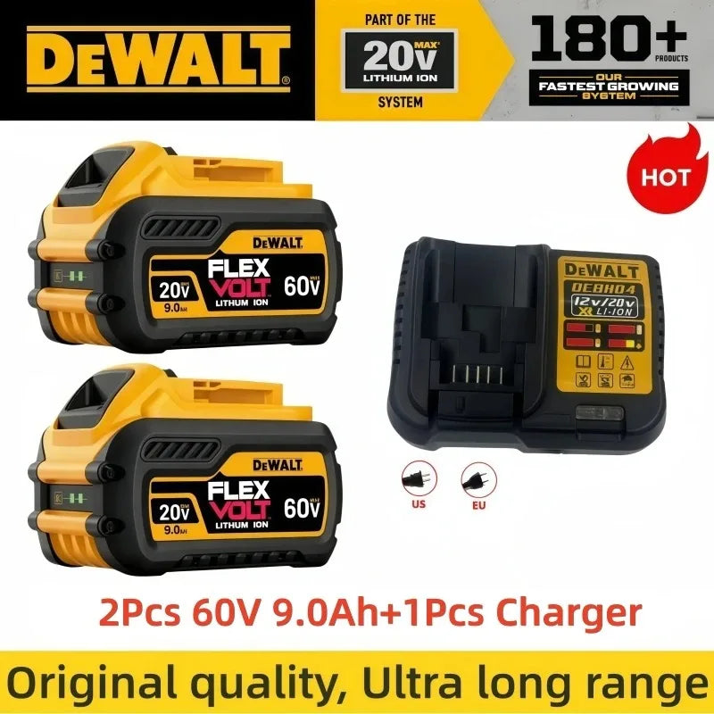 100% Genuine Dewalt 20V Battery, 6AH Rechargeable Lithium Ion Battery, Dewalt DCB200 Power Tool Replacement Battery