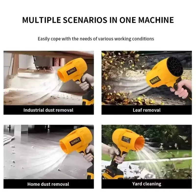 Dewalt Wireless Brushless High-Power Handheld Blower Turbo Fan Lightweight Design 20V Battery Leaf And Snow Sweeping Tool