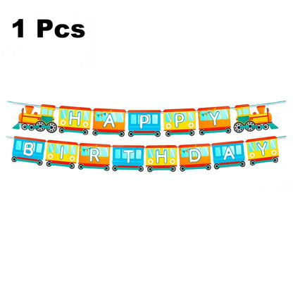 157 Pcs Train Party Decorations&Tableware Set-Plates Tablecloth Banner Balloons etc Chugga Chugga Two Two Birthday Decorations