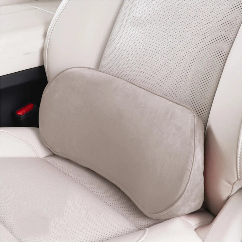 Car Memory Foam Lumbar Support Cushion Waist Pillow Backrest Seat Driver Travel Back Support Auto Interior Accessories Comfort