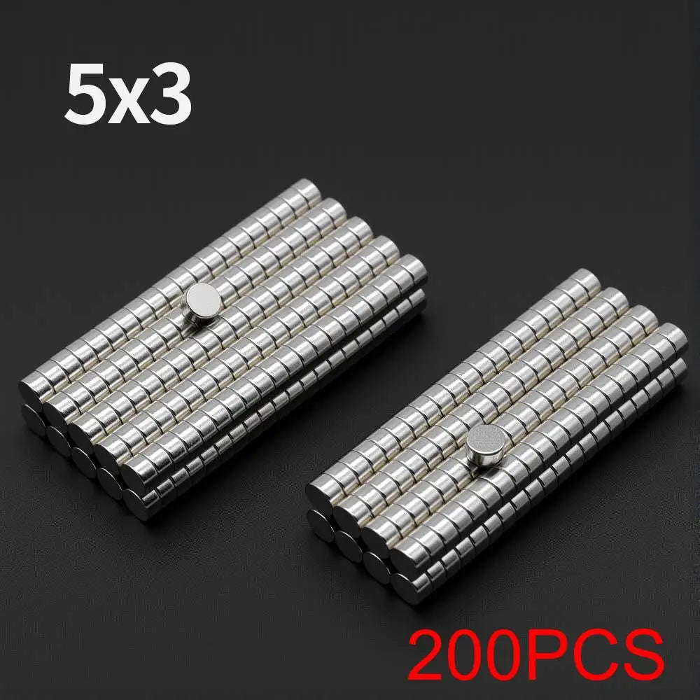 Powerful Neodymium Magnet N35 NdfeB Permanent Magnetic imanes Round Super Strong Fridge Magnets DIY 6x1 6x2 5x1 5x3 4x1.5 4x2