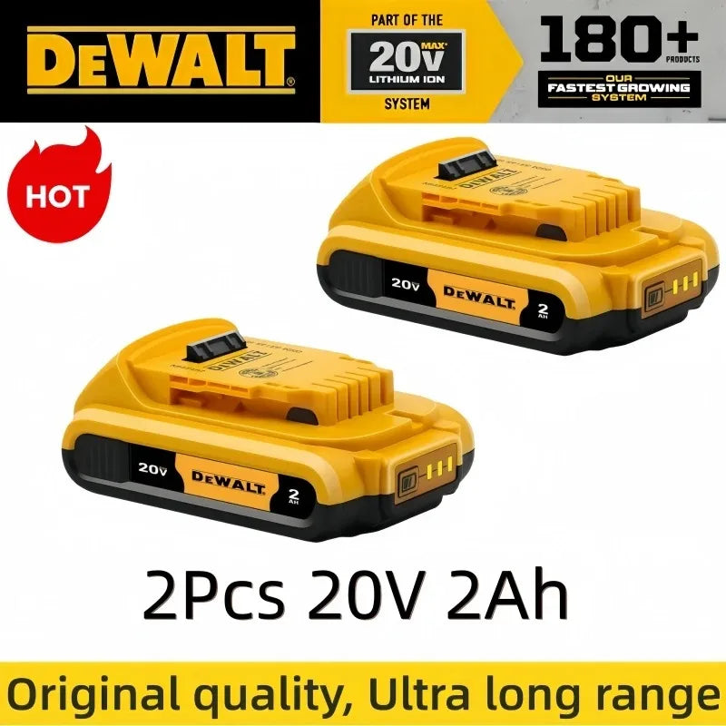 100% Genuine Dewalt 20V Battery, 6AH Rechargeable Lithium Ion Battery, Dewalt DCB200 Power Tool Replacement Battery