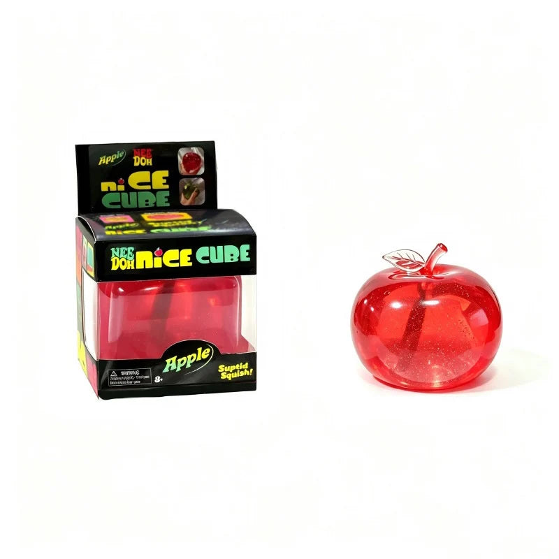 New Schylling Needoh Sensory Cube Pinch Le Glossy Apple Decompression with Slow Rebound Pinch Maltose Decompression Pinch Toy