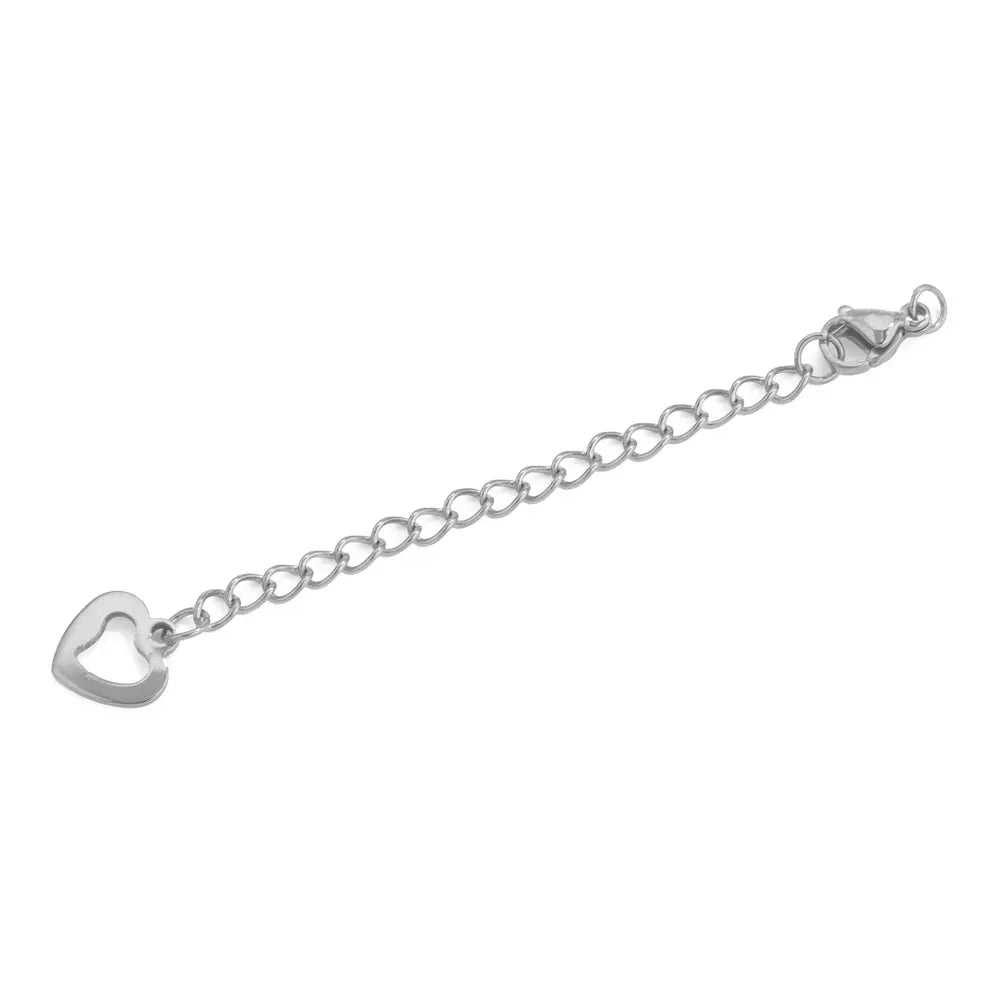 10pcs Stainless Steel Extension Extended Tail Chains With Lobster Clasps For Bracelet Necklace DIY Jewelry Making Supplies