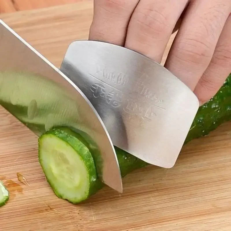 1 Pcs Stainless Steel Kitchen Tool Hand Finger Protector Knife Cut Slice Safe Guard