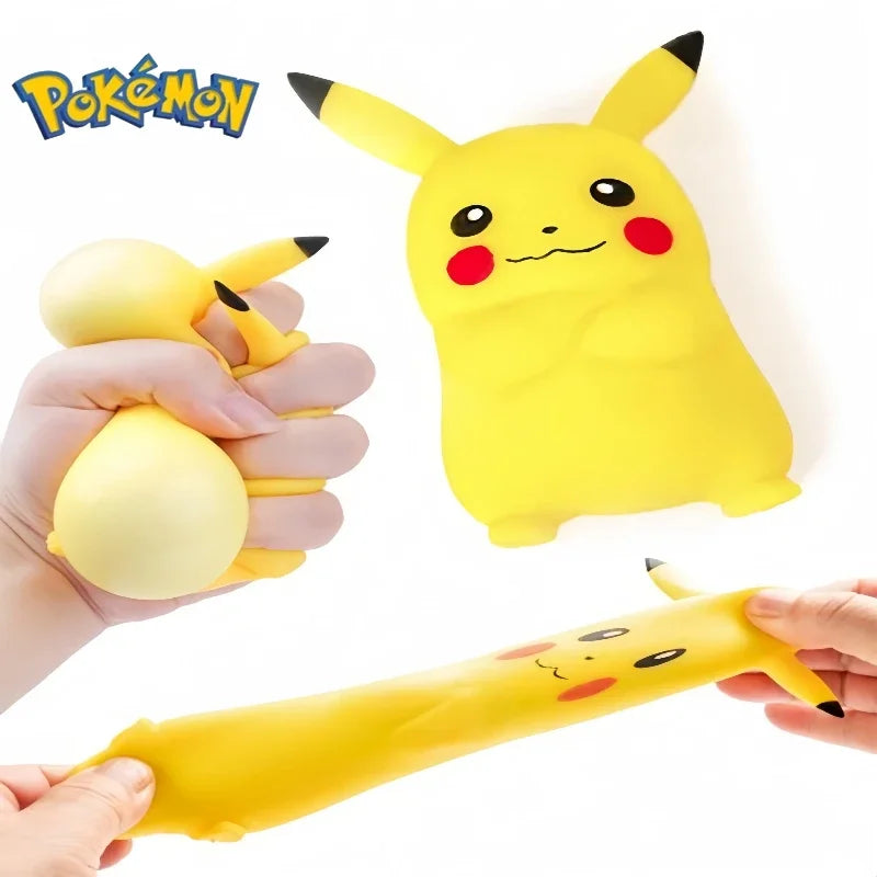 Cute Pokemon Cartoon Pikachu Squeeze Rebound Pinch Music Suitable for Fans to Relieve Stress Knead Figurines Party Gift