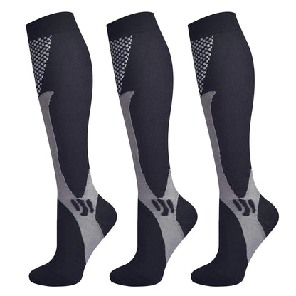6Pairs Compression Socks 20-30mmHg High Stockings Men & Women Sports Marathon Cycling Football Varicose Veins EU35-45
