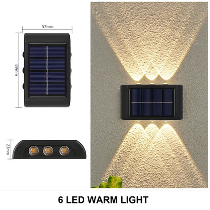 1-10PCs Solar Wall Lights Outdoor Waterproof Solar Lights LED Lighting For Home Garden Yard Fence Decor Lamps