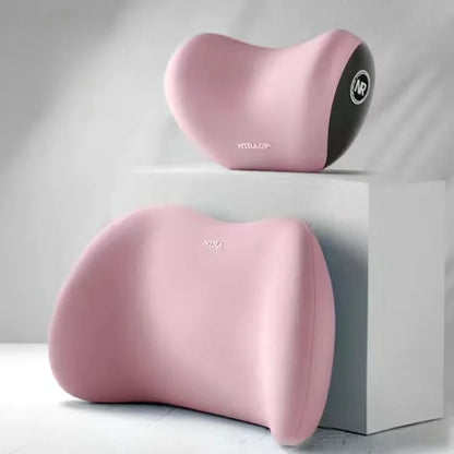 Ergonomic memory foam car seat cushion - suitable for all seasons comfort car headrest - lumbar cushion or headrest or set
