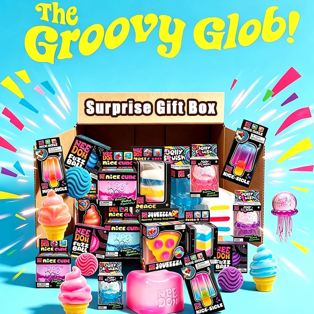 Needoh Sensory Squishy Blind Box Series, Random Cute Slow Rise Toy, Collectible Stress Ball Fidget Surprise Gift
