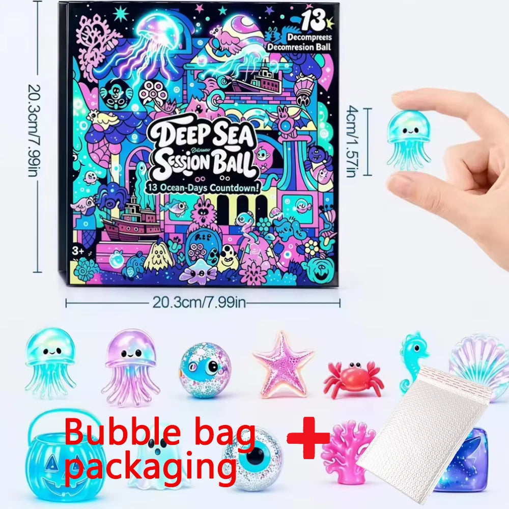 2026 NEW NeeDoh Christmas 24 Days Surprise Squishy Fidget Toy Advent Calendar Countdown Blind Box Countdown Calendar Fingertip