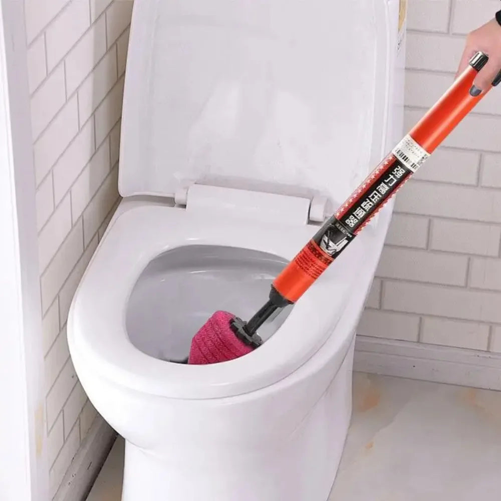 High Pressure Air Plunger Toilet Powerful Unclogger Tool with Ergonomic Handle Drain Clog Remover Plumbing Kit Sink Plunger