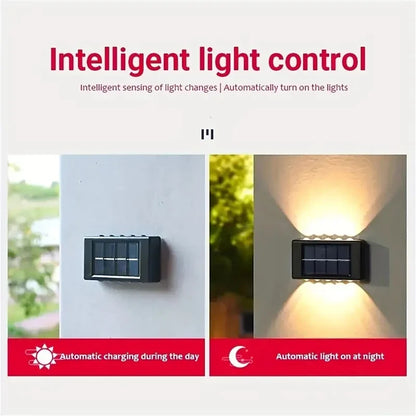 1-10PCs Solar Wall Lights Outdoor Waterproof Solar Lights LED Lighting For Home Garden Yard Fence Decor Lamps