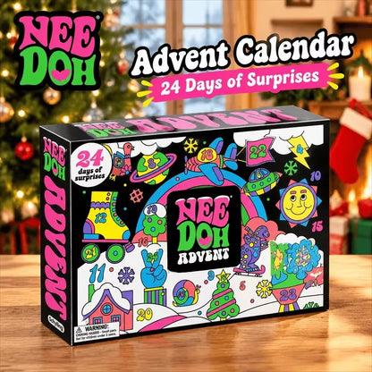 New NeeDoh Advent Calendar Gift 24 Day 3D PVC Sensory Squeeze Adult stress relieving toy Countdown Christmas 2027 Year Gift