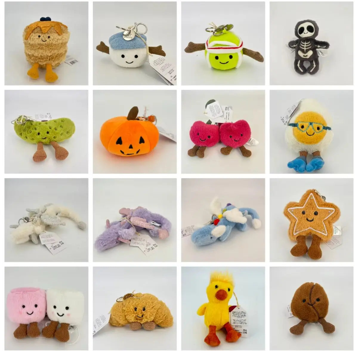 Halloween Soft Fluffy Plush Keychain Kawaii Stuffed Animal Doll Bag Pendant Holiday Gift