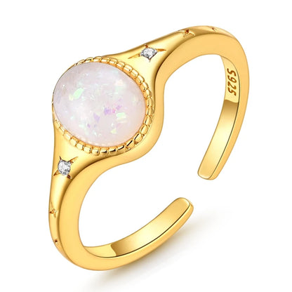 MULA 925 Sterling Silver Rings Retro Sun Moon Stars Adjustable Open Ring For Women Man Wedding Band Party Fashion Jewelry Gift