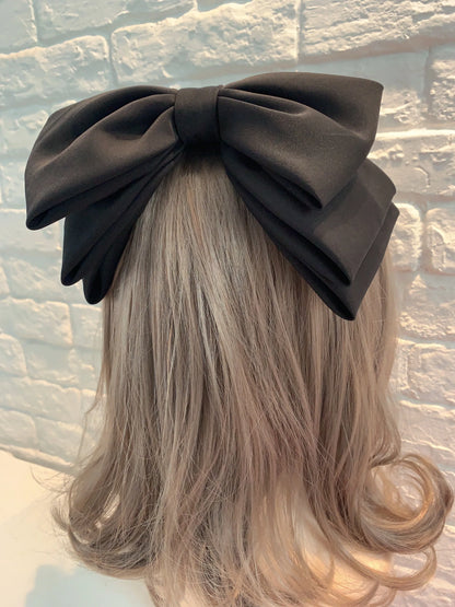 High Quality Hair Clip Hair Bows Girl Women Solid Pink Black Multi Layer Hair Pin Korean Fashion Pinches for Hair Accessories