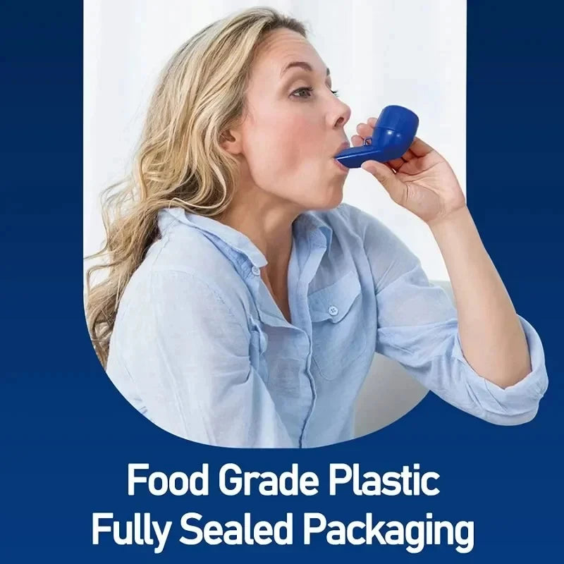 Breathing Vibration Sputum Remover Lung Function Respiratory Trainer Portable Mucus Clearance PEP Therapy Lung Clearing Device