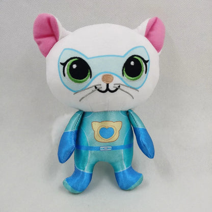 Super Kitties Team Anime Plush Toys Crystal Super Soft Plush Toy Doll Blue Kitten Green Kitten Yellow Kitten Toy doll Kids gift