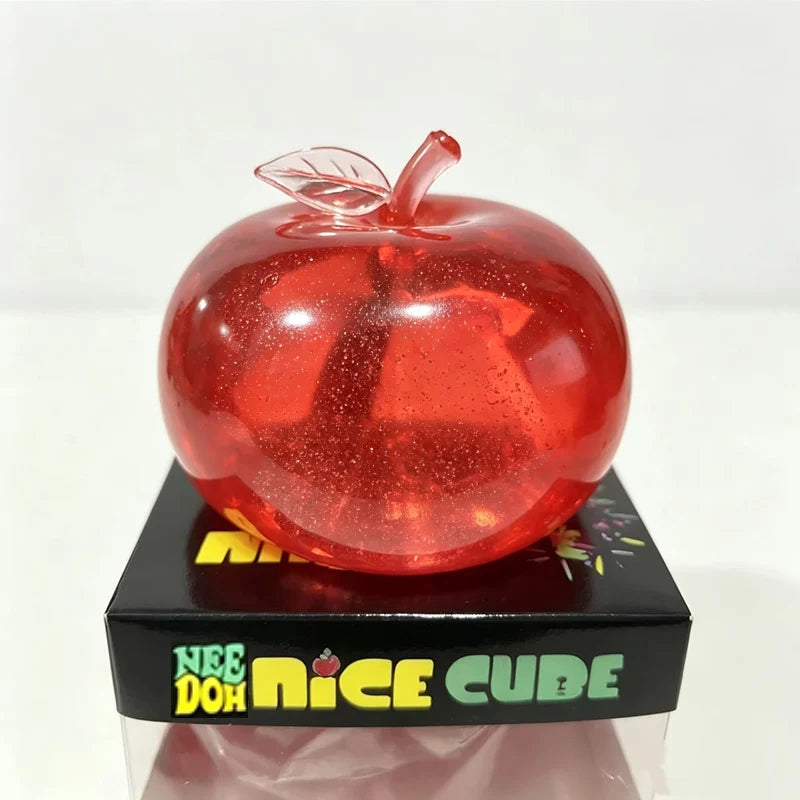 New Schylling Needoh Sensory Cube Pinch Le Glossy Apple Decompression with Slow Rebound Pinch Maltose Decompression Pinch Toy