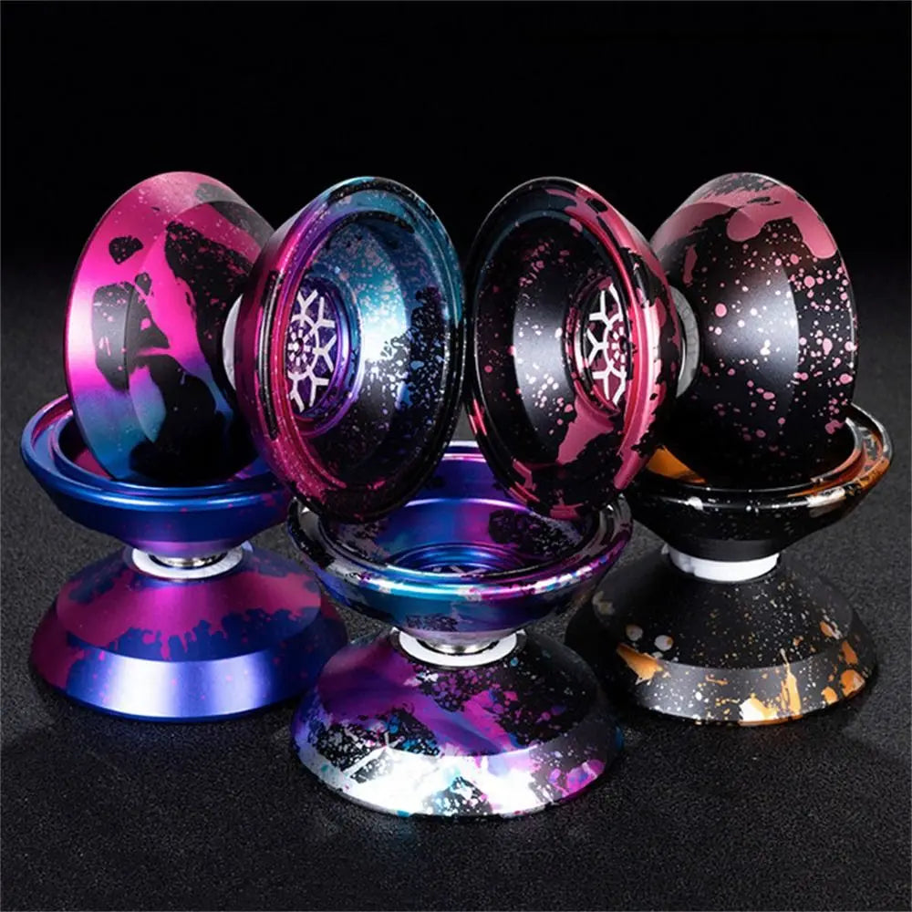 Fashion 10 Ball Bearing Metal Yoyo Alloy Aluminum Unresponsive Yo Yo Toys Professional Spinning String Yoyo Ball Children's