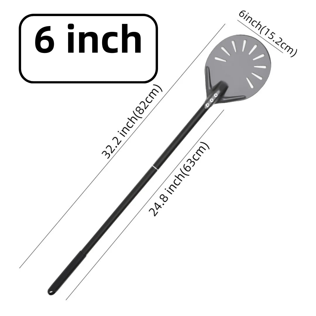 6&12 13 14  Inch Aluminum Pizza Peel Bread Paddle Pizza Oven Turning Peel Hard  Anodized Pizza  Baking Kitchen Tool Spatula