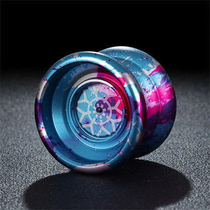 Fashion 10 Ball Bearing Metal Yoyo Alloy Aluminum Unresponsive Yo Yo Toys Professional Spinning String Yoyo Ball Children's