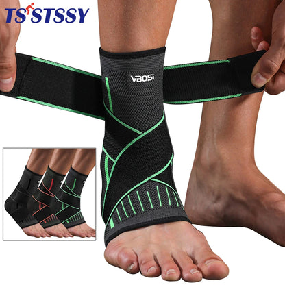 Adjustable Elastic Ankle Brace Compression Sleeve Foot Support Stabilizer for Plantar Fasciitis Achilles Tendonitis Sports Sock