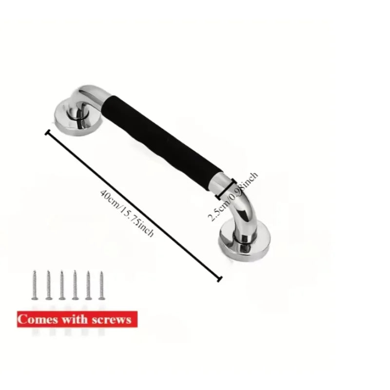 Premium Stainless Steel Shower Grab Bar Set - Anti-Slip,Durable Safety Handle for Seniors & Handicap-Easy Install,Fits Bathtubs